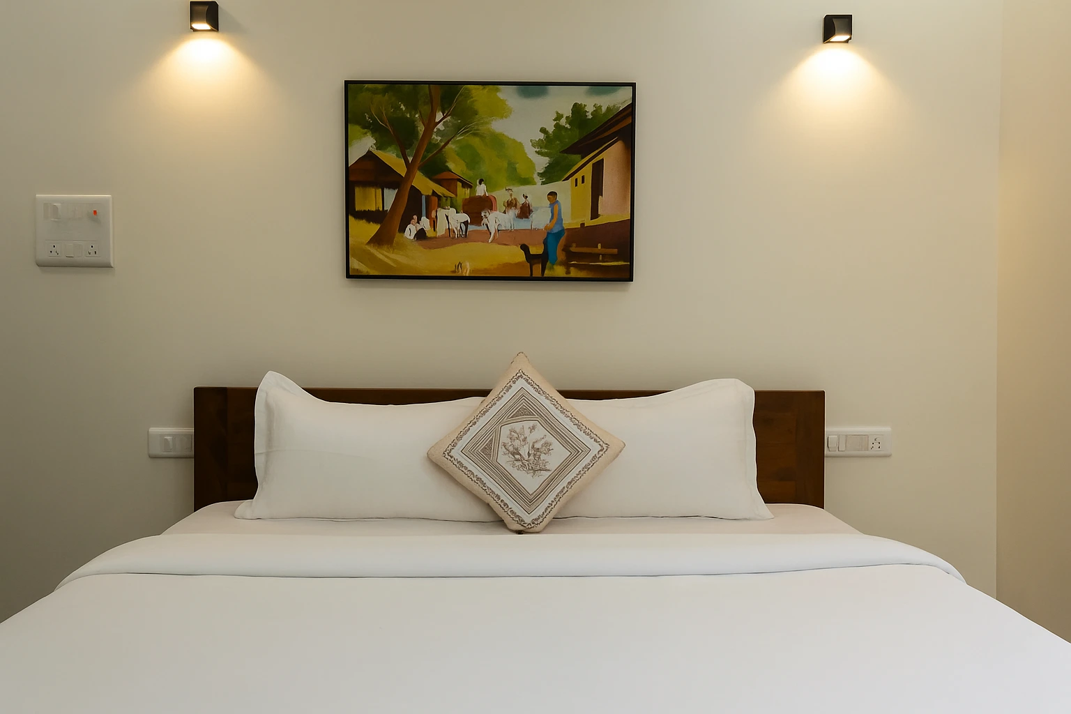 Cozy and elegant bedroom inside a Kihim Beach villa Cozy and elegant bedroom inside a Kihim Beach villa